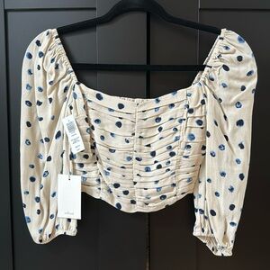 Aritzia Wilfred cropped blouse